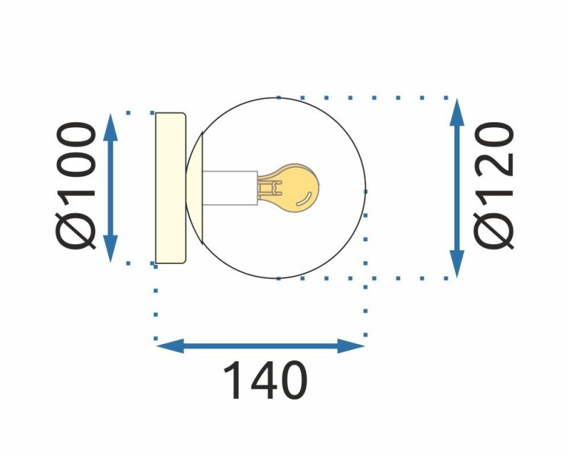 Wall lamp APP1250-1W Gold