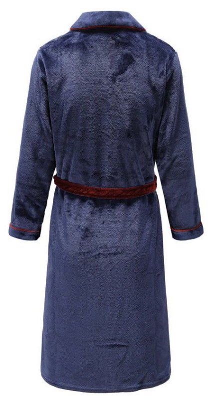 Bathrobe Roger Navy Red Men L