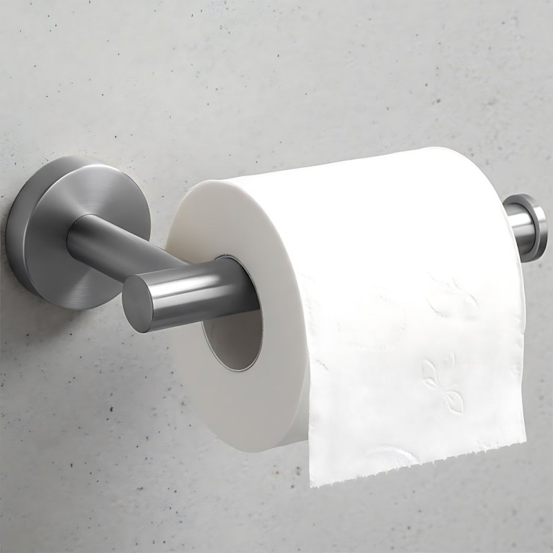 Set Of Bathroom Hangers Rea Ari Brush Nickel