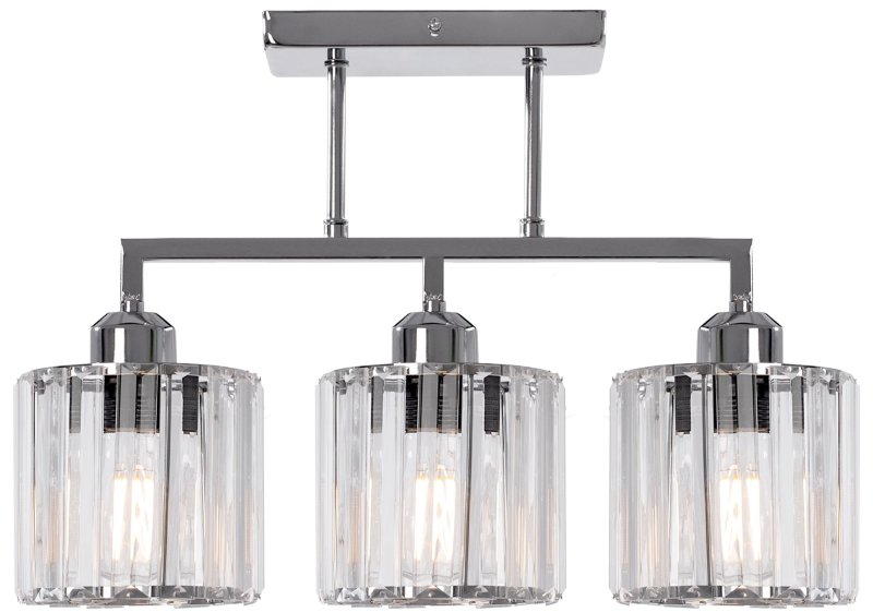 Pendant Lamp TOOLIGHT 392228 Glamour Chrome 3-light points E27