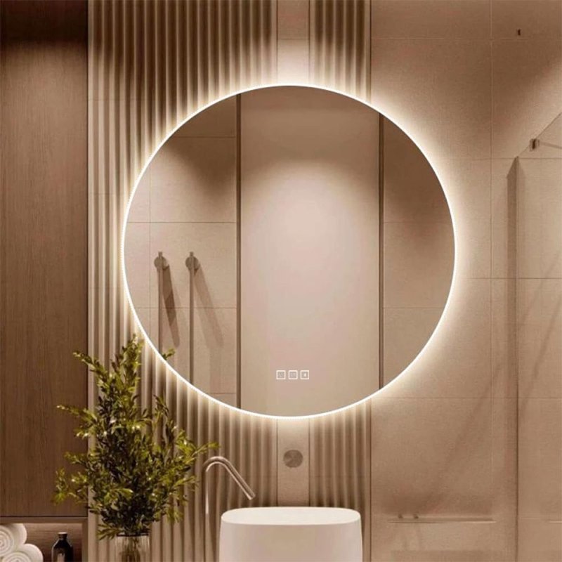 Mirror LED 80cm ROUND BLUETOOTH