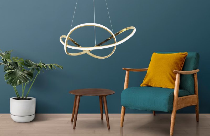 CEILING LAMP CHANDELIER TOOLIGHT LED G078-1CP GOLD