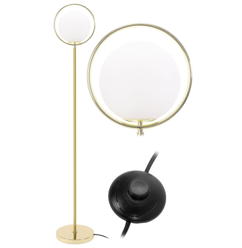 Floor Lamp Living Room Toolight APP927-1F Gold Balls 1-light point E27 25x150cm