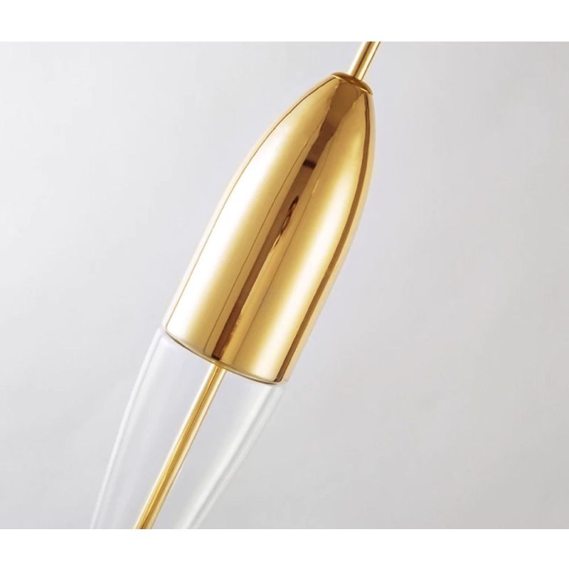 Pendant LED Lamp TOOLIGHT APP549-1CP Glass Metal Gold 1-light point 9x9x60-140cm