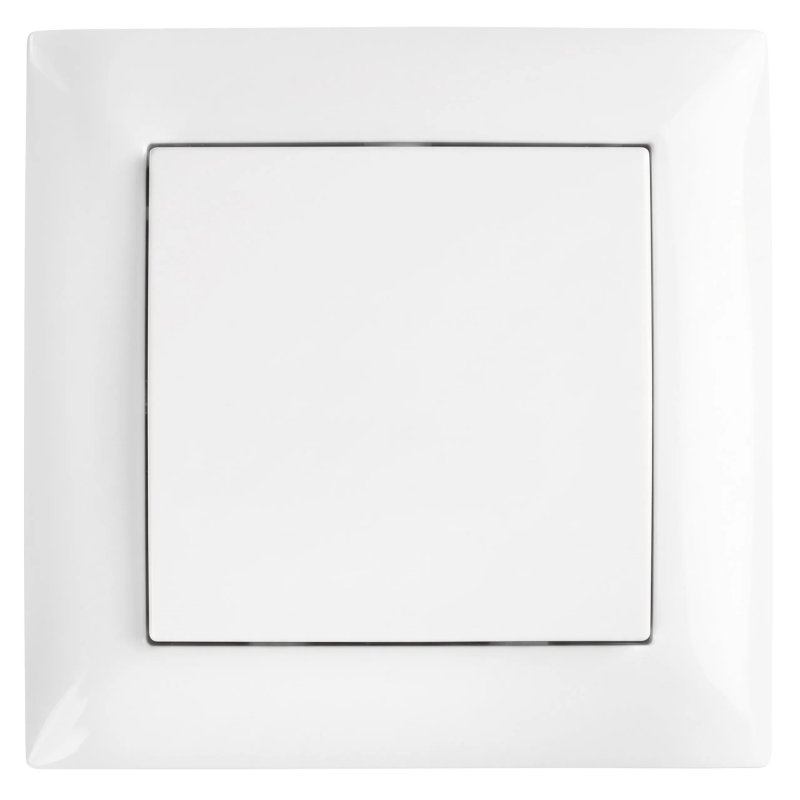 Toolight Single Switch With Frame Oste Jnh006-w White