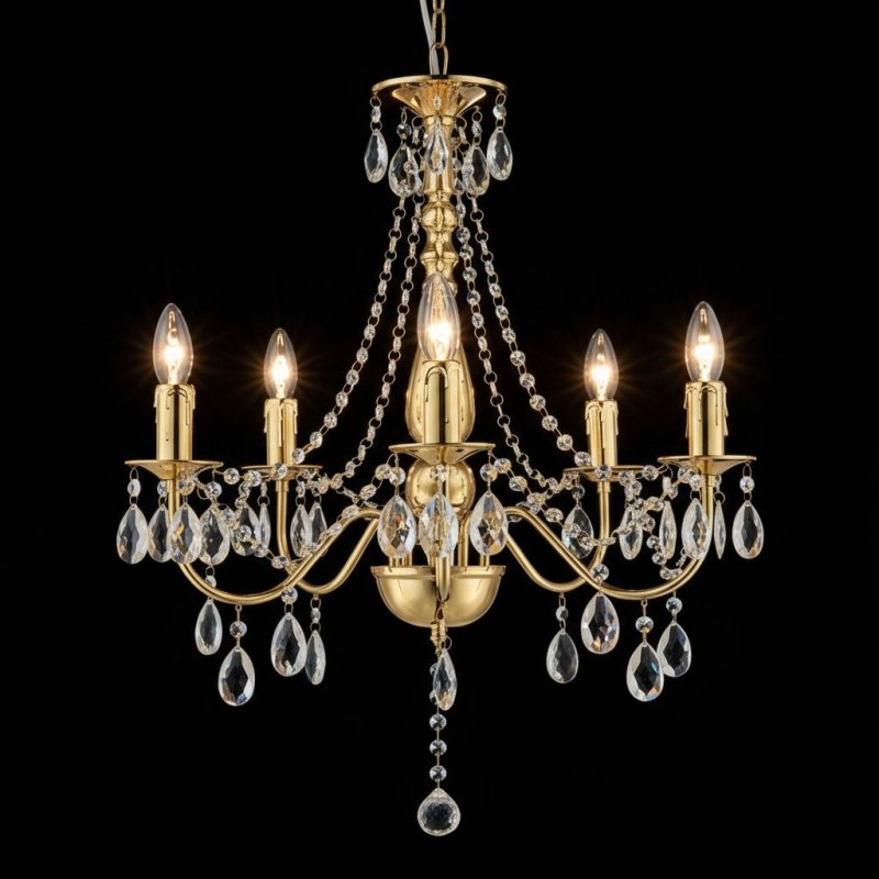 PENDANT CEILING LAMP TOOLIGHT EBT015-5CP GOLD