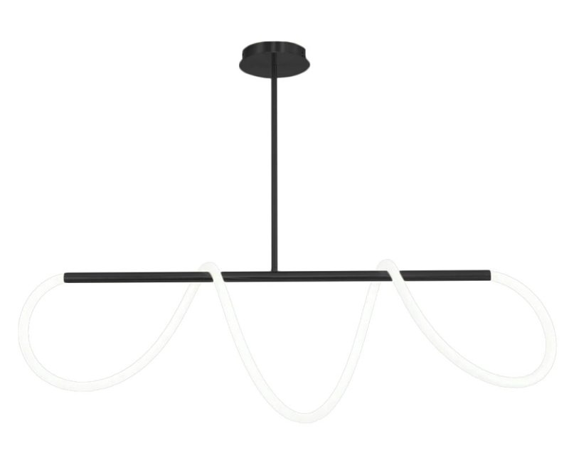 Pendant LED Lamp TOOLIGHT APP856 Black Metal Plastic 40W