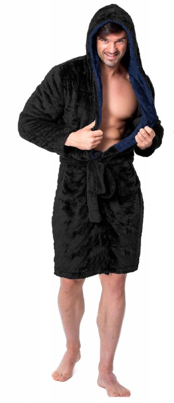 Bathrobe Jordan Black Navy Men M
