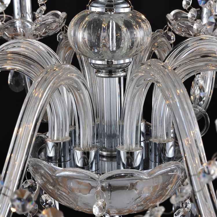 Chandelier Toolight 300750 Crystal Chrome 8-light points E14
