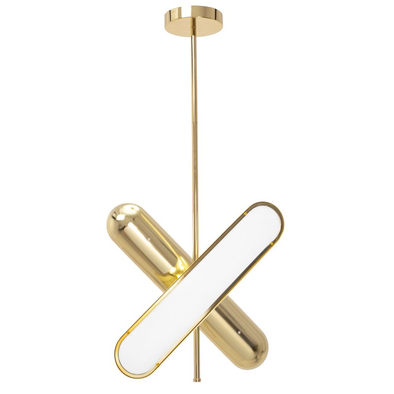 Pendant LED Lamp TOOLIGHT APP832-CP Gold 2-light points 24W 9,2x43,5x70cm