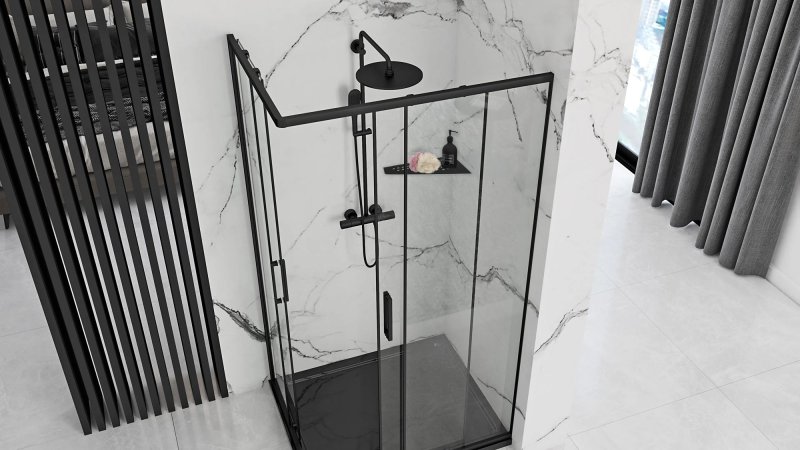 Bathroom Shelf Sf05 Black Matt