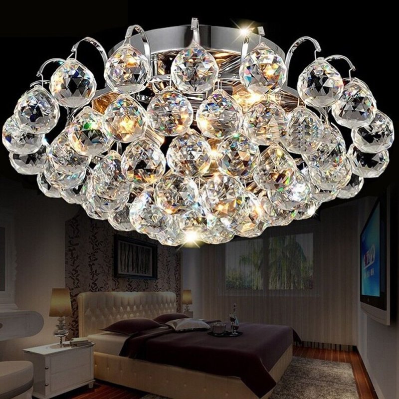 Ceiling Lamp Chandelier TOOLIGHT APP783-3C Cristal Round 3-light points E14
