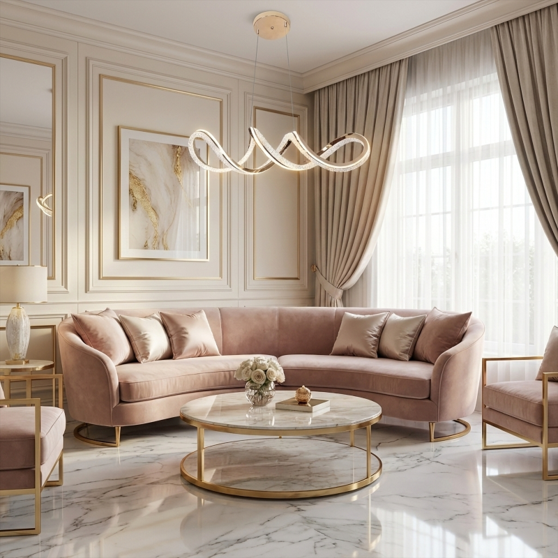 CEILING LAMP CHANDELIER REA G154-CP ZŁOTA GOLD