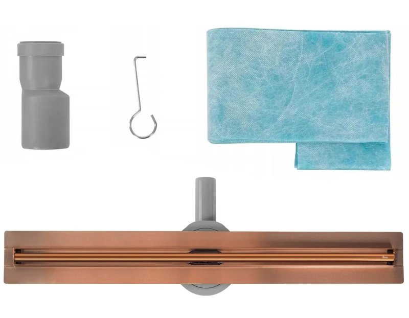 LINEAR DRAINAGE REA NEOX SLIM PRO 700 BRUSH COPPER