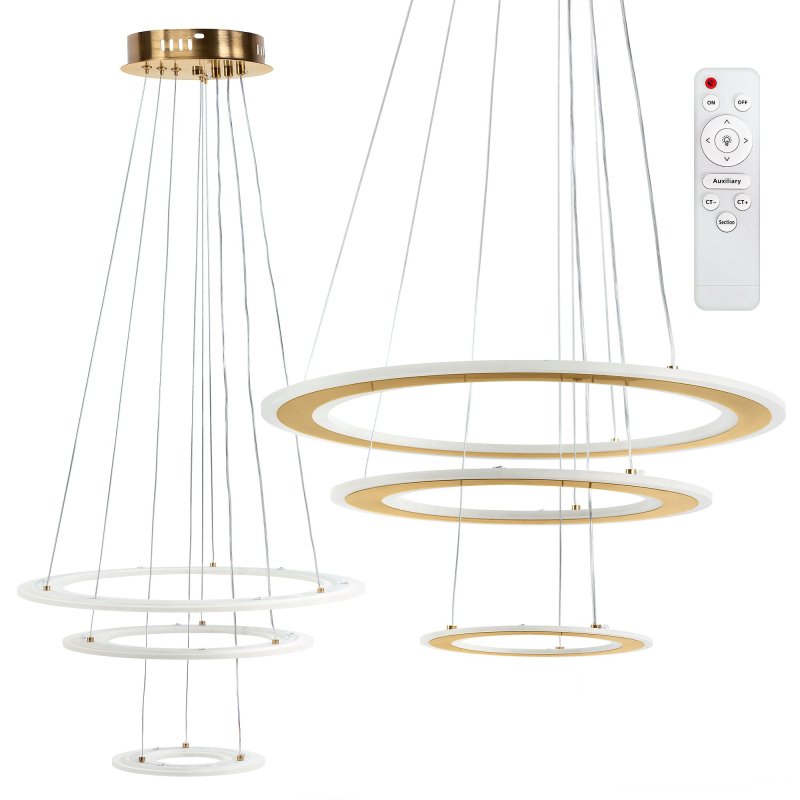 CEILING LAMP CHANDELIER TOOLIGHT LED G041-3CP BRUSH GOLD