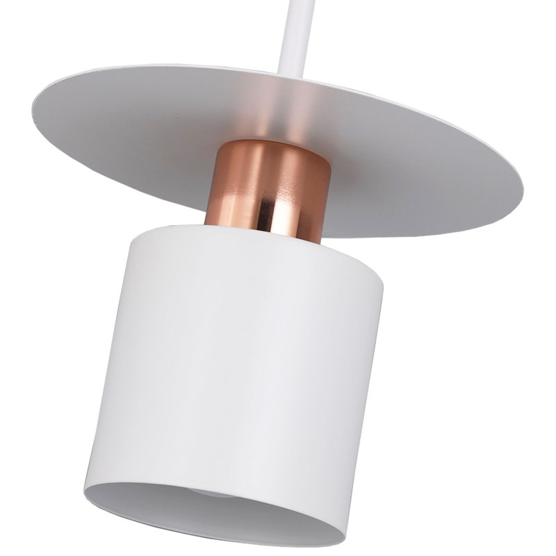 Pendant Lamp TOOLIGHT APP1146 Metal White - Gold Pink E27 1-light point