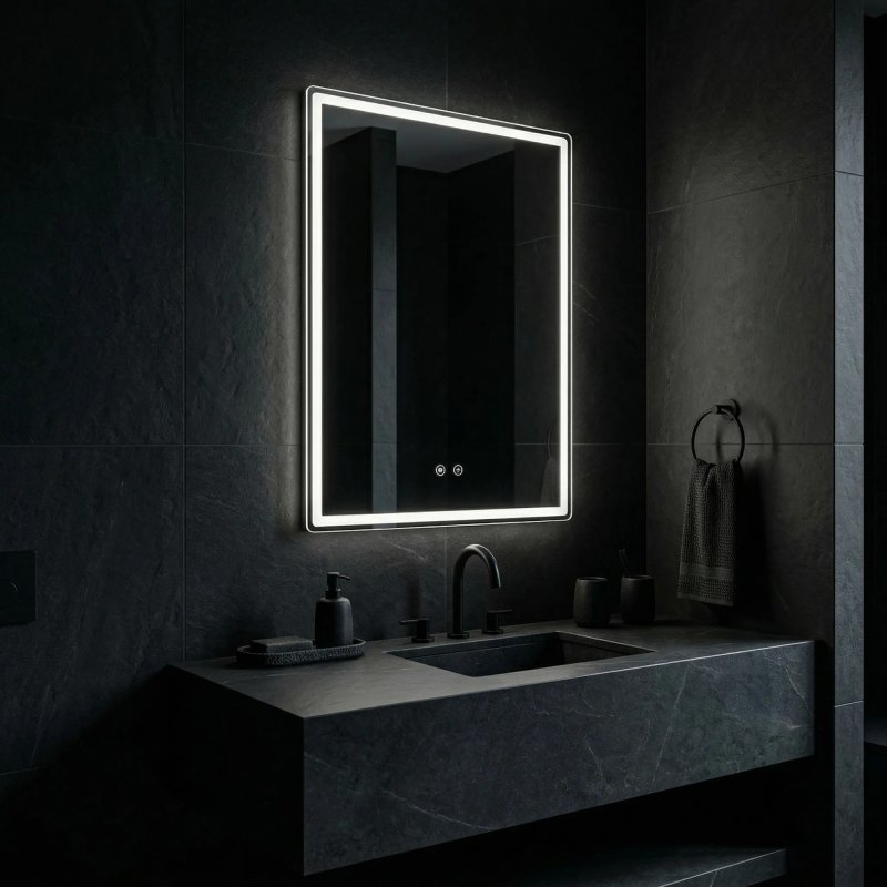 Mirror Rea Marlo 70X50 Led Transparent