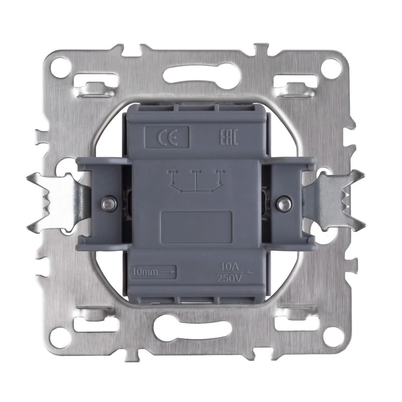 Toolight Single Switch With Frame Oste Jnh006-w Black