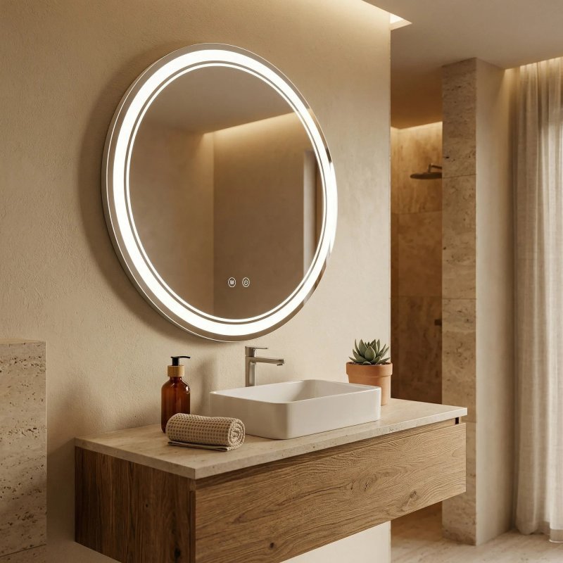 Mirror Rea Soft 80 Led Transparent
