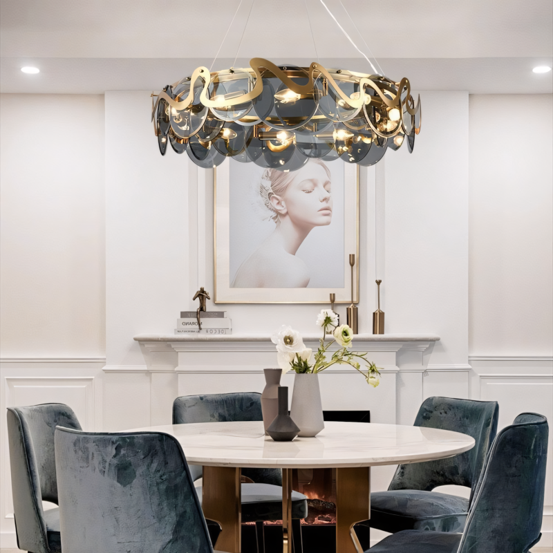 CEILING LAMP CHANDELIER TOOLIGHT APP1545-8CP GREY