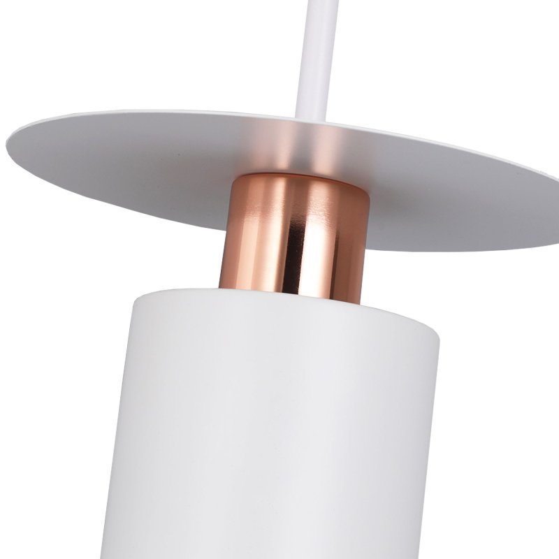 Pendant Lamp TOOLIGHT APP1146 Metal White - Gold Pink E27 1-light point