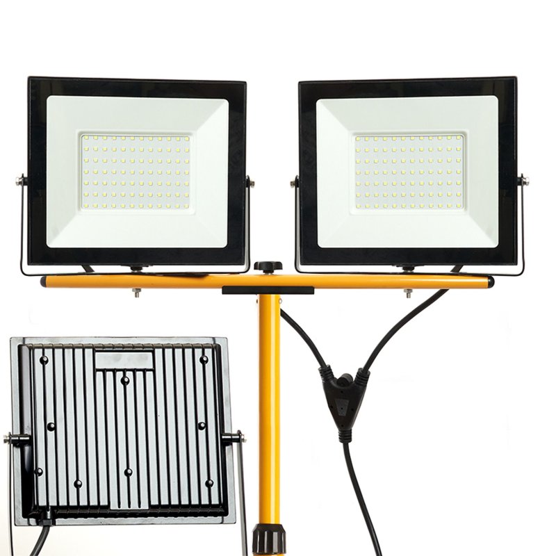 Construction LED halogen lamp on a stand RSL006-2x100N