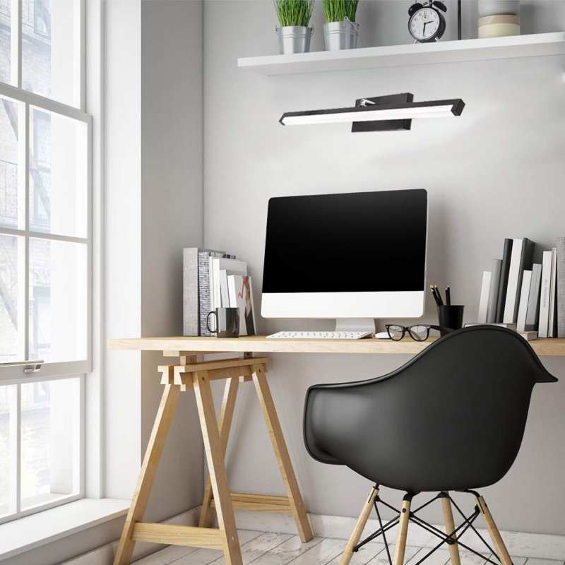Bathroom Wall LED Light TOOLIGHT APP373-1W Black 12W 50cm