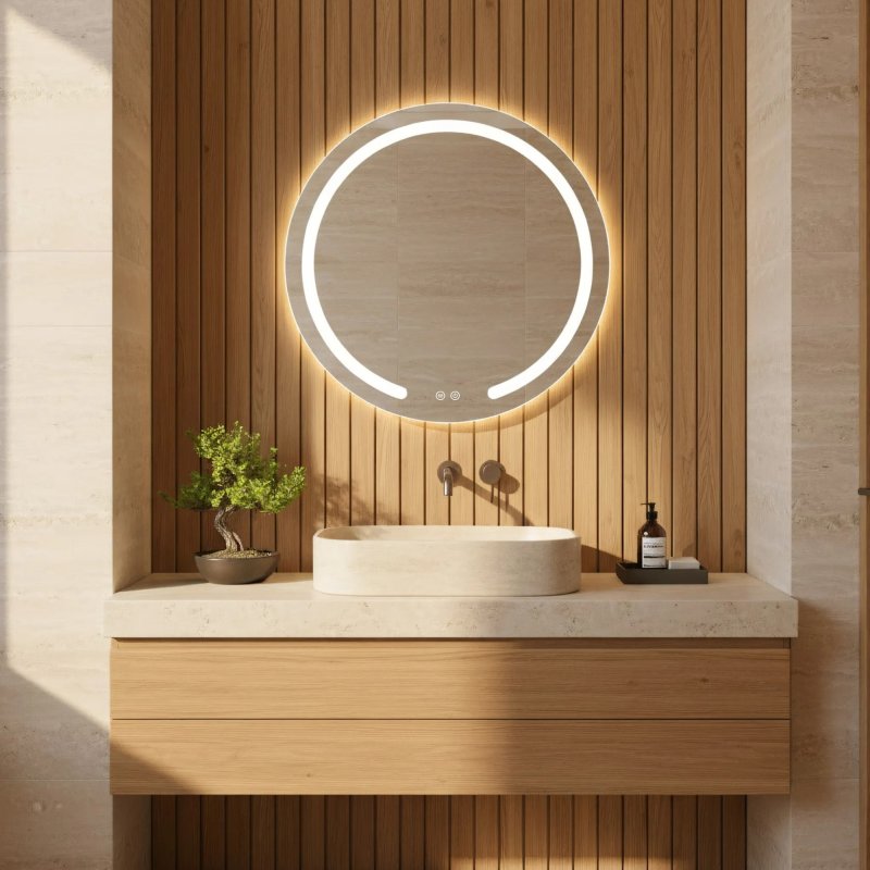 MIRROR REA MODERN 60 LED TRANSPARENT