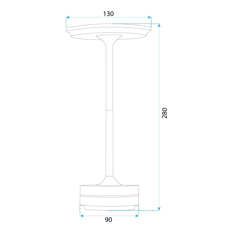 Bedside lamp APP1373-T grey