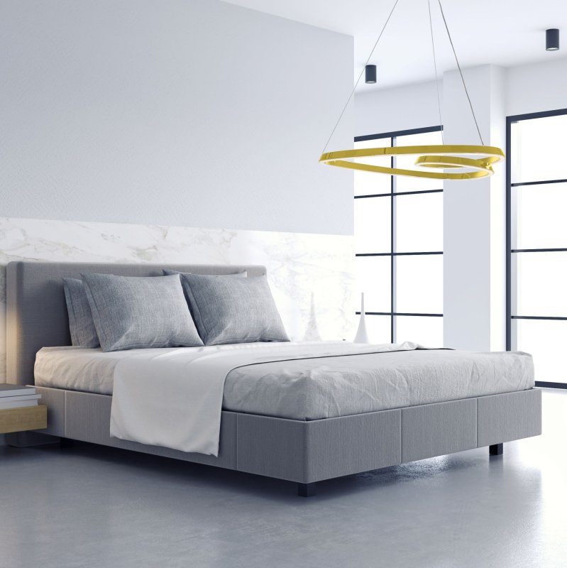Pendant LED Lamp TOOLIGHT APP797-CP LOOP Gold + remote control 1-light point 70W 61,5x63cm