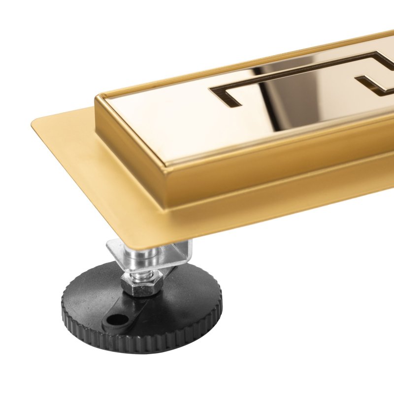 Linear drainage REA Greek Pro Mirror Gold 70