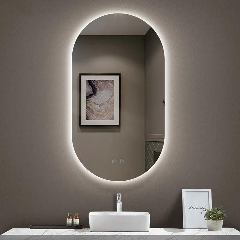 Bathroom LED Mirror REA EGG 50x90 cm