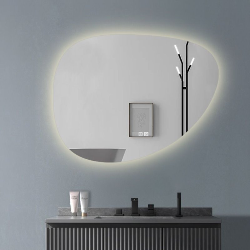 MIRROR REA LED H142 86X63CM TRANSPARENT