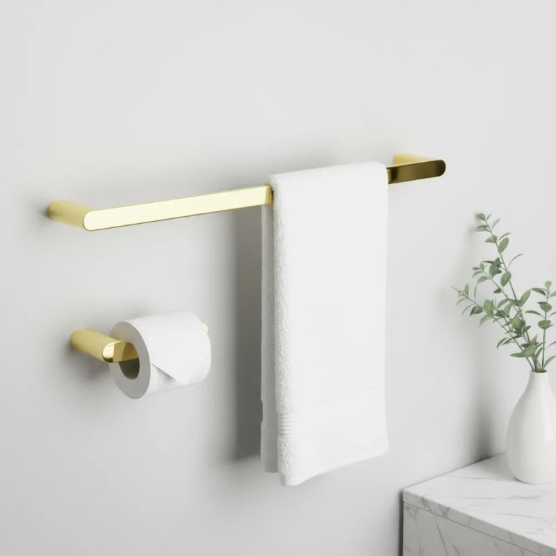 BATHROOM HOOK SET REA MATI GOLD 4 PIECES