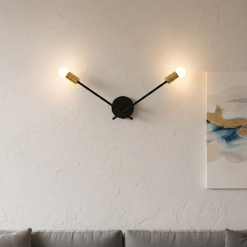 Wall Light Toolight APP1119-2W E27 black