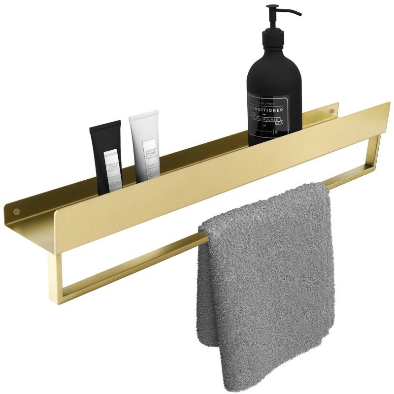 Bathroom Shelf Sf01 60Cm Brushed Gold