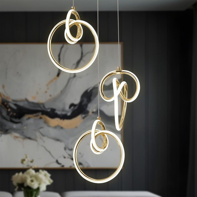 CEILING LAMP CHANDELIER TOOLIGHT G072-3CPR GOLD