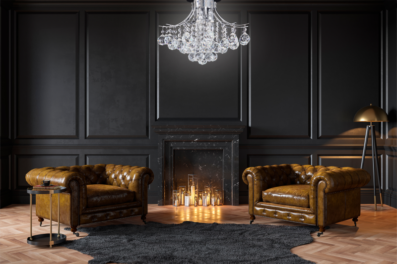 Chandelier Toolight APP784-3C Crystal 3-light points E14 40x40x40cm