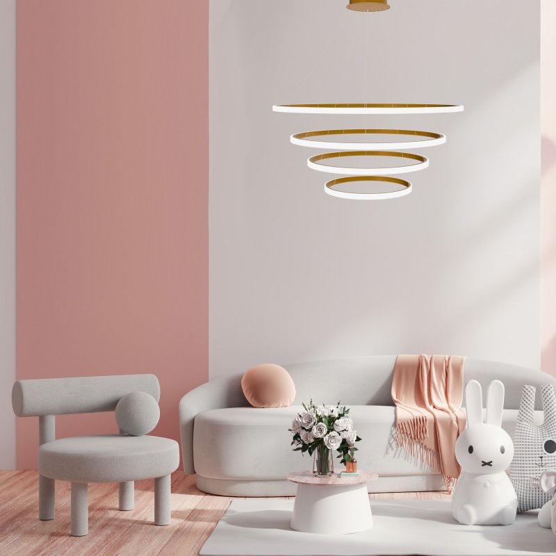PENDANT LAMP TOOLIGHT LHJ010-CP4 BRUSH GOLD 30 BRUSH GOLD
