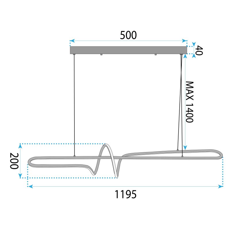 PENDANT CEILING LAMP TOOLIGHT LHJ038-CP GOLD