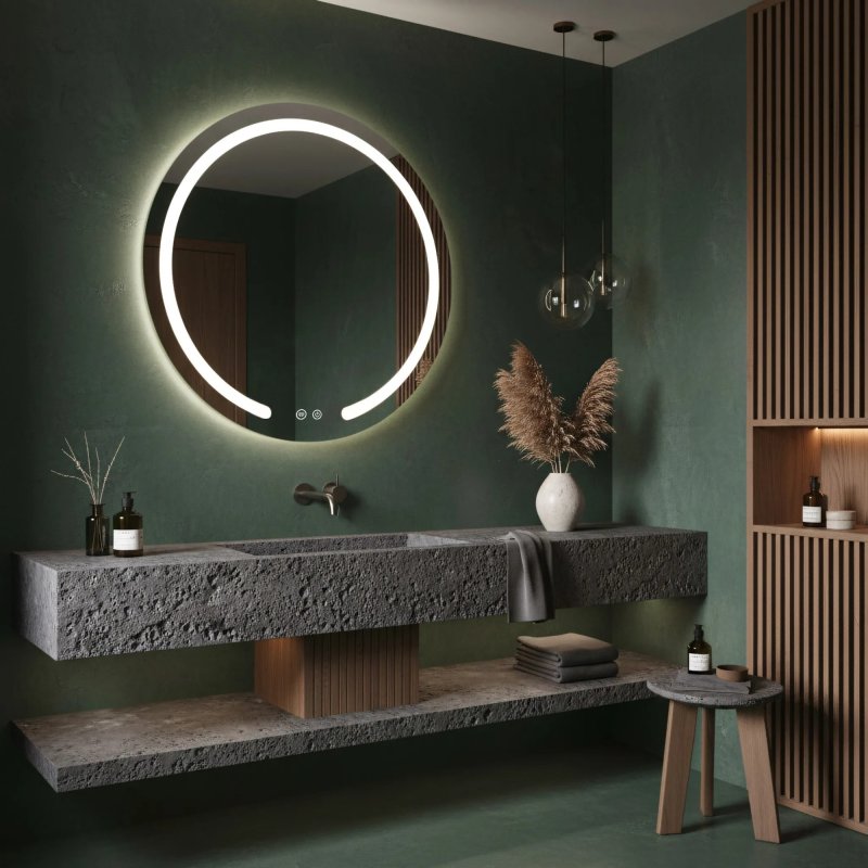 MIRROR REA MODERN 90 LED TRANSPARENT