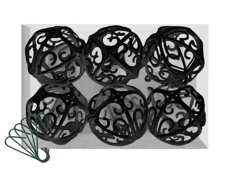 Christmas tree baubles 6 pc KL-21X25