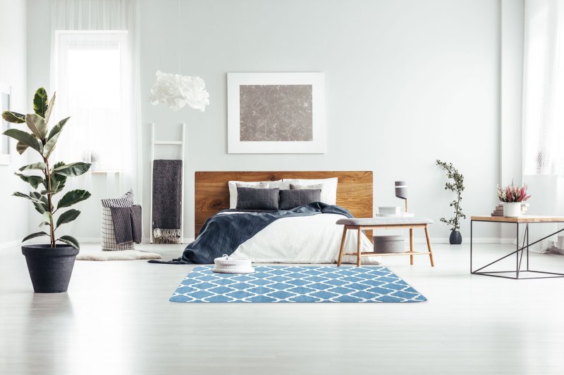 PLUSH CARPET CLOVER BLUE 1.40*2.00