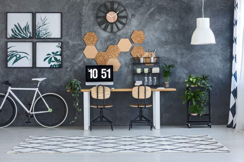 Round Wall Clock Loft 35 cm metal/wood MC70902