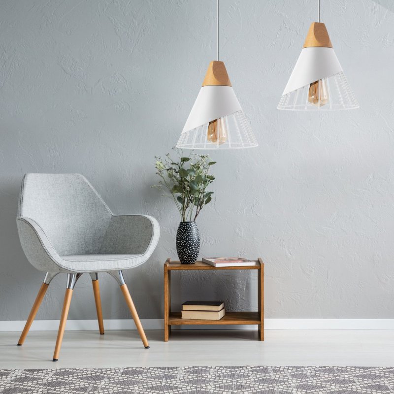 Pendant Lamp TOOLIGHT APP226-1CP Scandinave Metal 1-light point E27 25x25x28-118cm