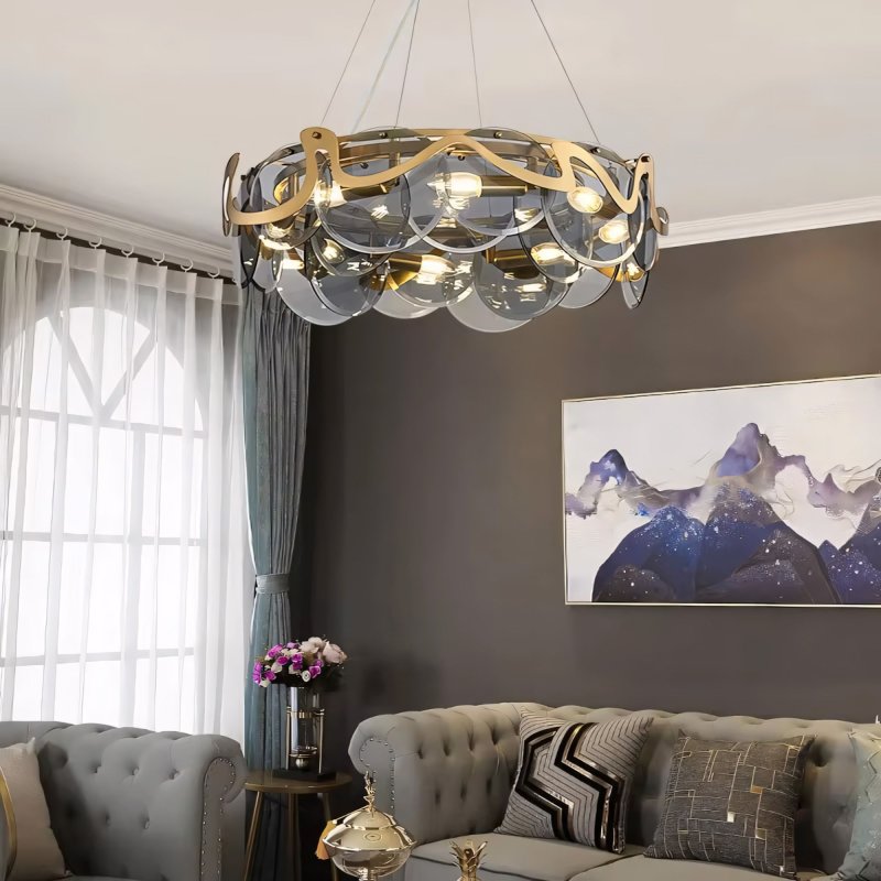 CEILING LAMP CHANDELIER TOOLIGHT APP1545-8CP GREY