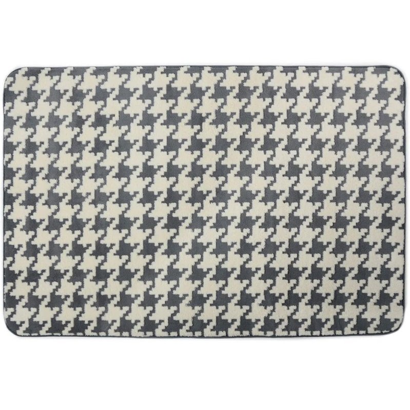 PLUSH CARPET CLOVER PEPITKA GREY 1.40*2.00