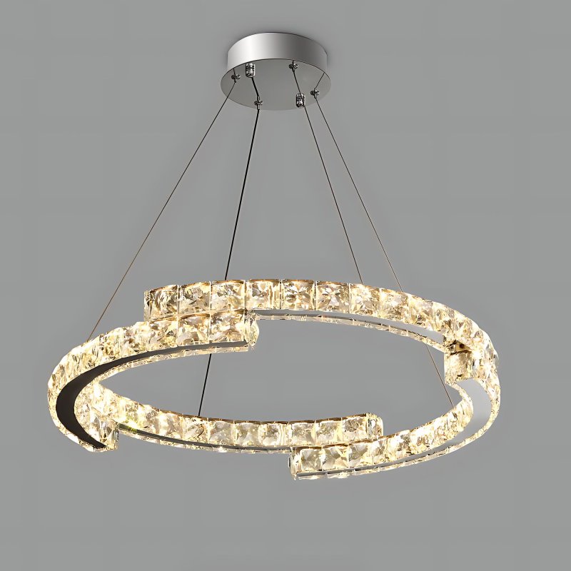 LED HANGING CEILING LAMP TOOLIGHT APP1770-CP CHROME 60CM
