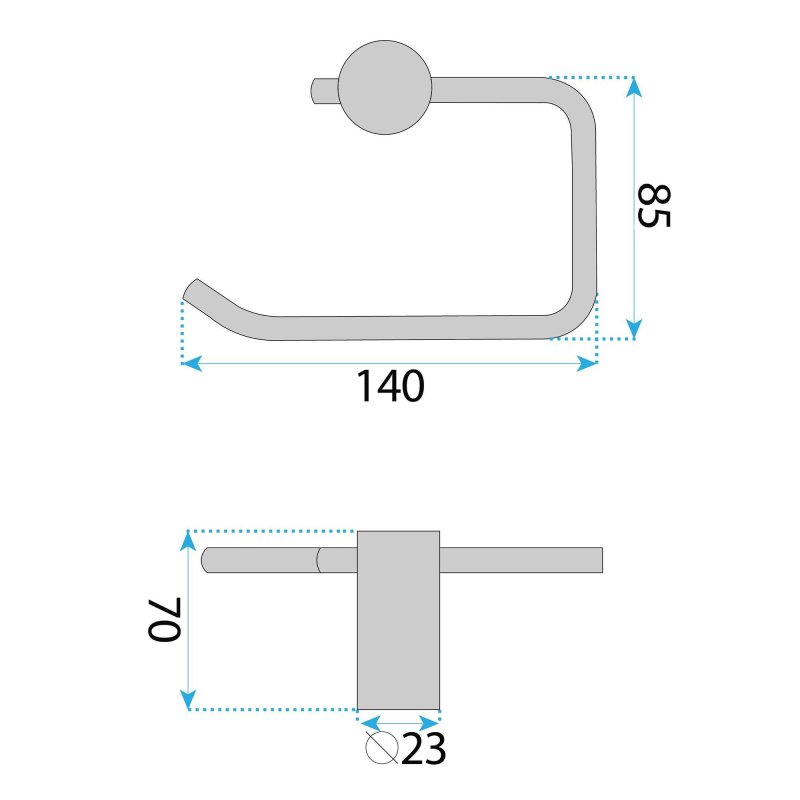 Toilet Paper Holder Rea A62309 Chrome