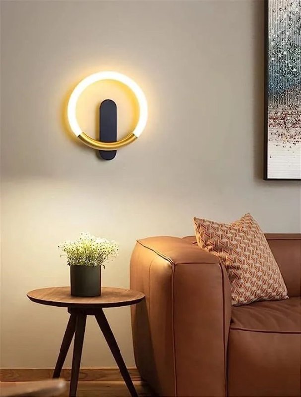 LED WALL LAMP TOOLIGHT LHJ068-W 60 BLACK, BRUSH GOLD